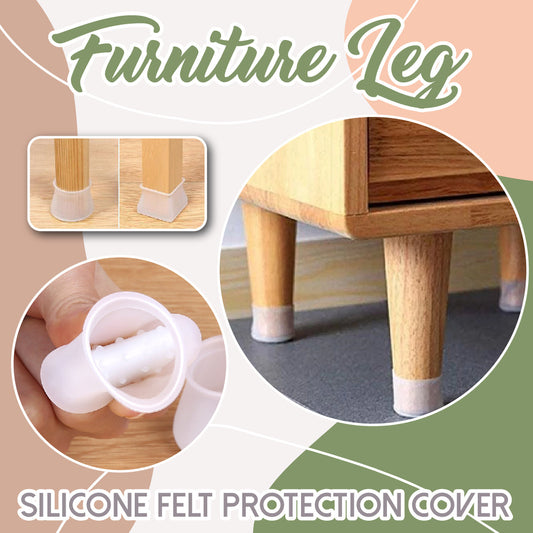 Furniture Leg Silicone Felt Protection Cover